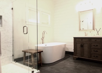 sophisticated bathroom retreat